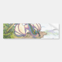 Autocollant rectangulaire de wyvern d'arc-en-ciel autocollant pour voiture