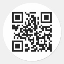 Autocollant rond de code de QR
