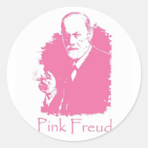 Autocollant rose de Freud