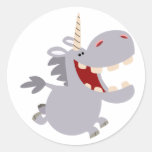 Autocollant Toothy mignon de licorne de bande dess autocollants