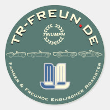 Autocollant TR-Freun.de rond