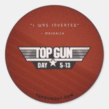 Autocollant v2 de jour de Top Gun - j'ai été inver