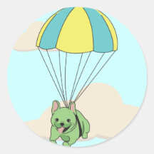 Autocollant vert d'amusement de parapluie de boule