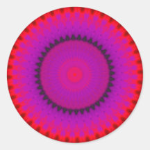 Autocollant vibrant de kaléidoscope