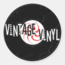 Autocollant vintage de logo de vinyle