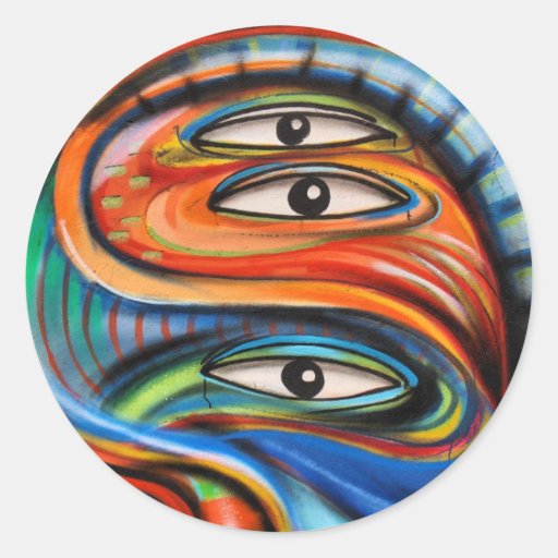 Autocollant : Yeux de graffiti
