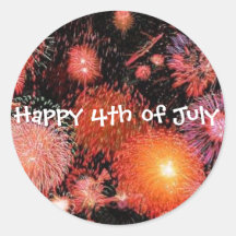 Autocollants 4 juillet heureux