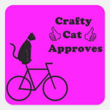 Autocollants astucieux de vélo de chat