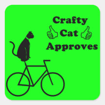 Autocollants astucieux de vélo de chat