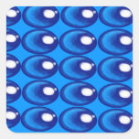 autocollants bleus de conception de motif de tache