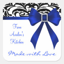 Autocollants bleus de cuisson d'arc de brocard de 