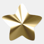 Autocollants brillants d'étoile d'or