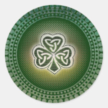 Autocollants celtiques irlandais de shamrocks