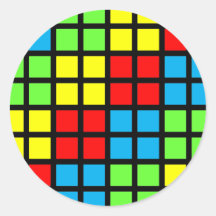 Autocollants colorés lumineux d'illusion optique