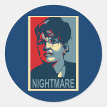 Autocollants d'Anti-Sarah Palin - cauchemar