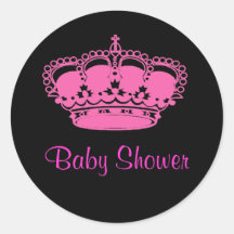 Autocollants de baby shower de princesse héritière