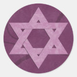 Autocollants de bat mitzvah d'étoile de David