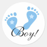 Autocollants de bébé avec des copies de pied