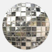 Autocollants de boule de miroir