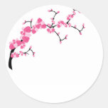 Autocollants de branche d'arbre de fleurs de ceris