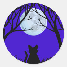 Autocollants de chat de Halloween d'amusement d'au