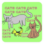 AUTOCOLLANTS de chats autocollants