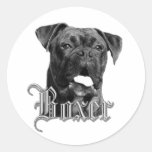 Autocollants de chien de boxeur