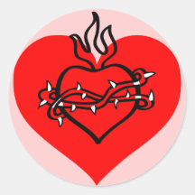Autocollants de coeur de L'amour