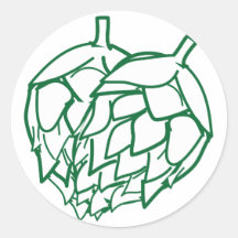 Autocollants de coeur d'houblon