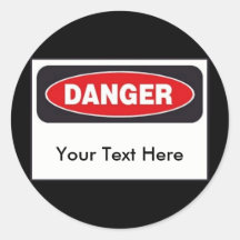 Autocollants de danger - personnaliser !