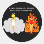 Autocollants de diable et d'ange