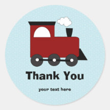 Autocollants de fête d'anniversaire de train