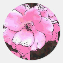 Autocollants de fleur