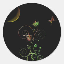 Autocollants de fleur de lune