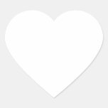 Autocollants de forme de coeur de la feuille 20 de