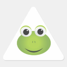 Autocollants de grenouille de triangle