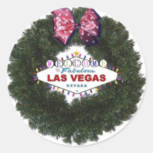 Autocollants de guirlande de Noël de Las Vegas