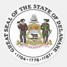 Autocollants de joint d'état du Delaware