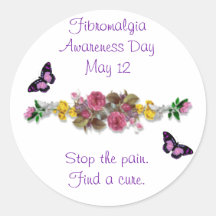 Autocollants de jour de conscience de Fibromalgia