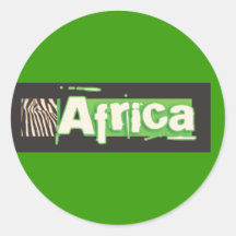 Autocollants de l'Afrique de zèbre