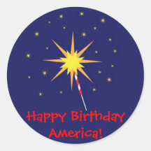 Autocollants de l'anniversaire de l'Amérique