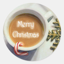 Autocollants de Latte de café de Joyeux Noël
