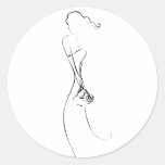 Autocollants de mariage de Clipart de silhouette d