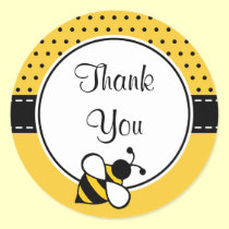 Autocollants de Merci d'abeille autocollants