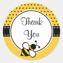 Autocollants de Merci d'abeille