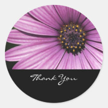 Autocollants de Merci de fleur