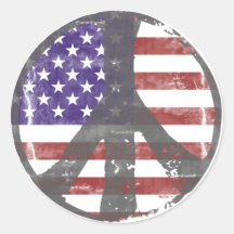 Autocollants de paix des Etats-Unis