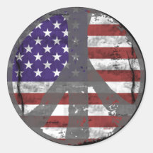 Autocollants de paix des Etats-Unis