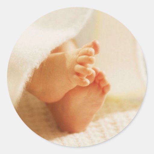 Autocollants de pieds de bébé