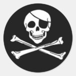 Autocollants de pirate de jolly roger